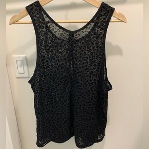 ZYIA shear leopard workout tank size small